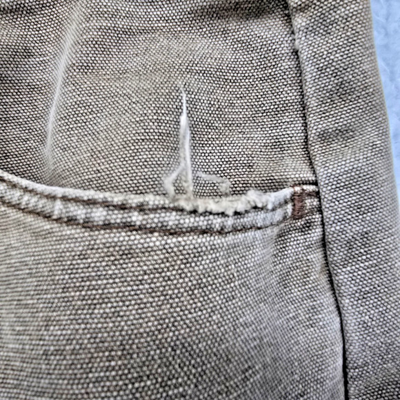 Vintage Wrangler Mens Upland Hunting Pants 33x29 Brown Brush Guard Double Knees - Picture 8 of 16